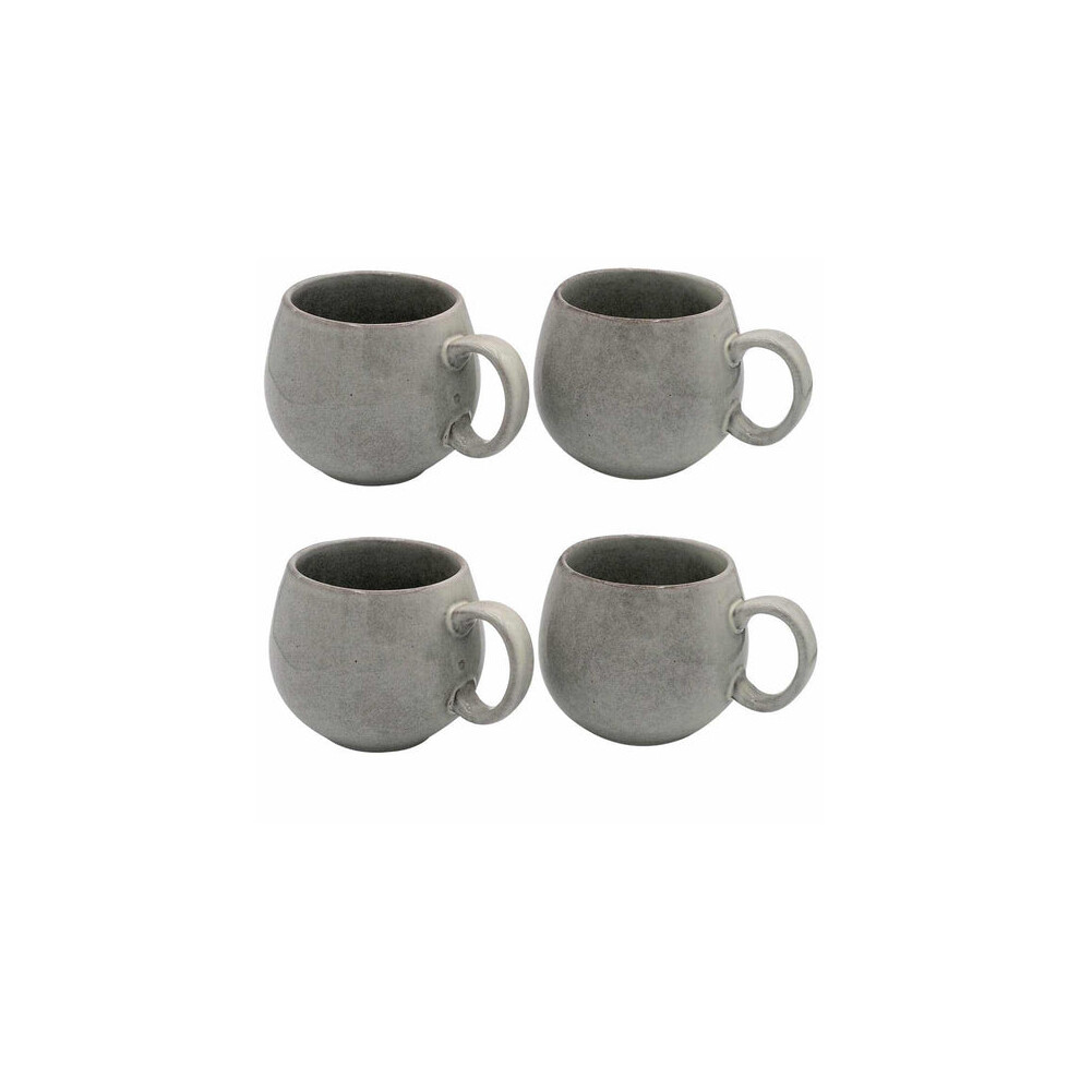 Cooks Professional Set Of 4 Nordic Stoneware Mugs | 490Ml | Grey