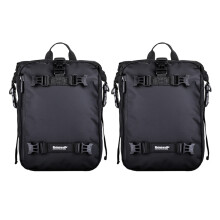 2X Rhinowalk Packtasche Fahrrad Wasserdichte Motorradtasche MTB Road GepäCkträGer Radfahren Rücksitz Tasche Rucksack 10L (Schwarz)