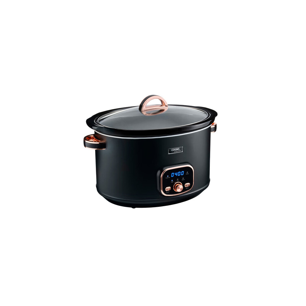 Cooks Professional 8L Digital Slow Cooker | / Rose Black/Gold