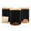 Cooks Professional Cooks Professional 3 Piece Square Kitchen Storage Set with Bamboo Lids | Black 1
