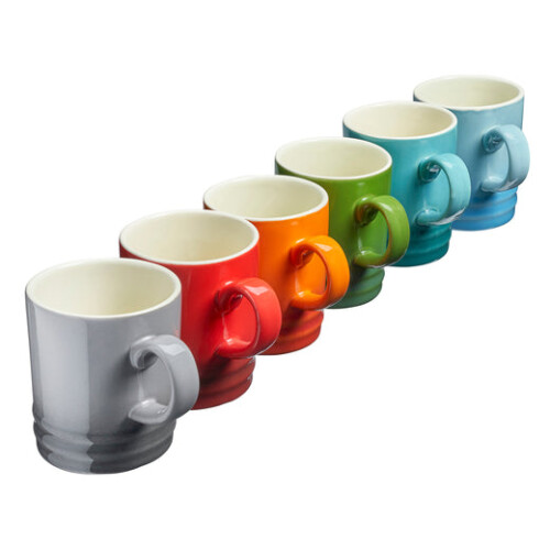 Cooks Professional Cooks Professional 6 Piece Mug Set | 350ml | Multi-Colour