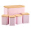 Cooks Professional Cooks Professional 5 Piece Embossed Kitchen Storage Set with Bamboo Lids | Pink 1