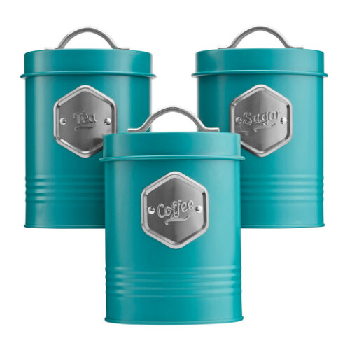 Cooks Professional Cooks Professional 3 Piece Kitchen Storage Set | Teal / Silver