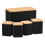 Cooks Professional Cooks Professional 5 Piece Square Kitchen Storage Set with Bamboo Lids | Black 1