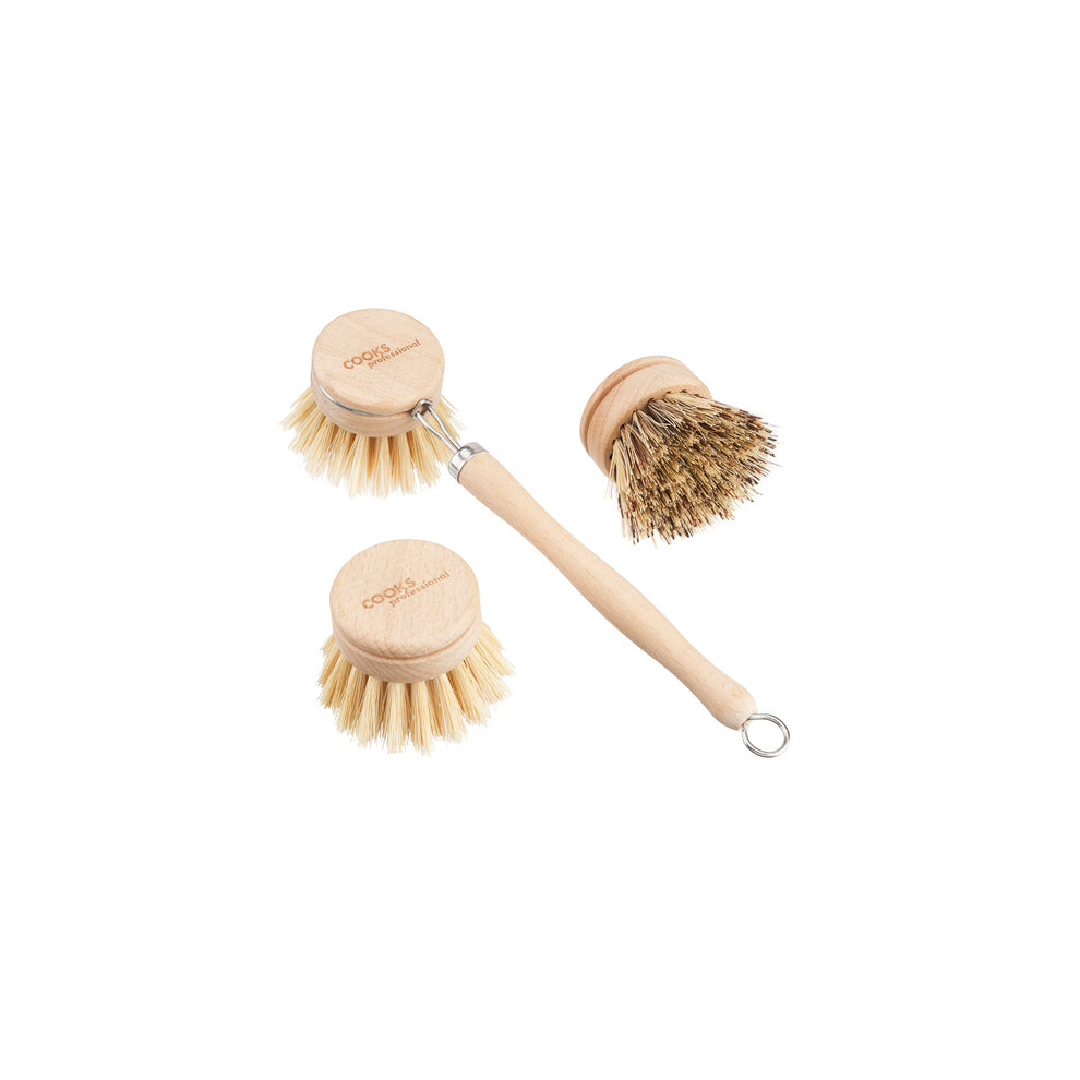 Cooks Professional Eco-Friendly Long Handled Washing Up Brush