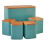 Cooks Professional Cooks Professional 5 Piece Square Kitchen Storage Set with Bamboo Lids | Teal 1