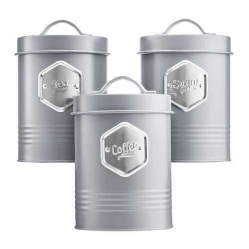 Cooks Professional Cooks Professional 3 Piece Kitchen Storage Set | Grey / Silver
