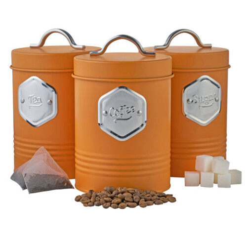 Cooks Professional Cooks Professional 3 Piece Kitchen Storage Set | Orange / Silver