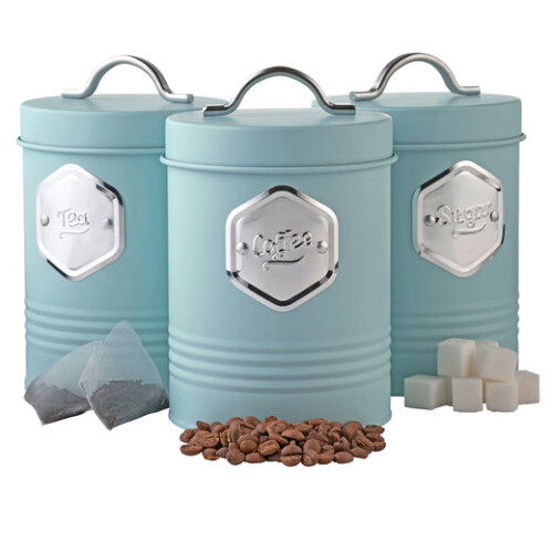 Cooks Professional Cooks Professional 3 Piece Kitchen Storage Set | Blue / Silver