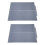 2X Drain Rack Silicone Dish Drainer Tray Large Sink Drying Rack Worktop Organizer Drying Rack for Dishes Tableware Grey 1