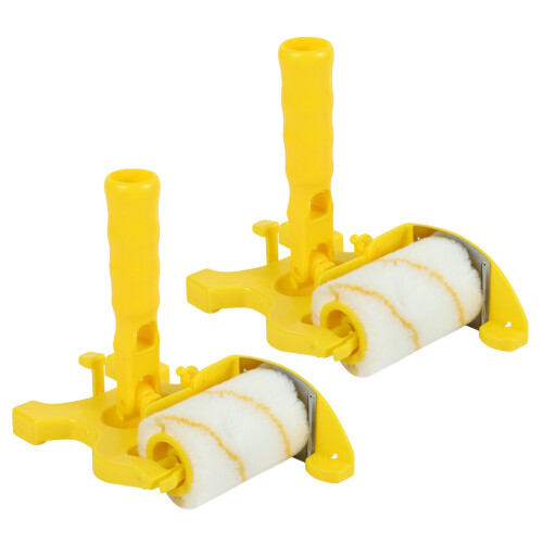 12Pcs Paint Edger Roller Brush Tools Portable Clean-Cut Brush for Home Wall Ceilings 1