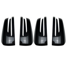 2X per A B CLA GLA C Classe E W176 C117 X156 W204 W212 in Fibra di Carbonio ABS Lato Posteriore Vista Specchietto Copertura Trim