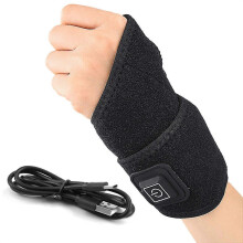 Wrist Thumb Brace Heating Pad Temperature Adjustable Plug-Play Carpal Tunnel Relief Electric Heated