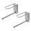 2Stk Metall Kleiderbügelhalter Wand Organizer Grau Rostfrei 5