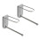 2Stk Metall Kleiderbügelhalter Wand Organizer Grau Rostfrei 10