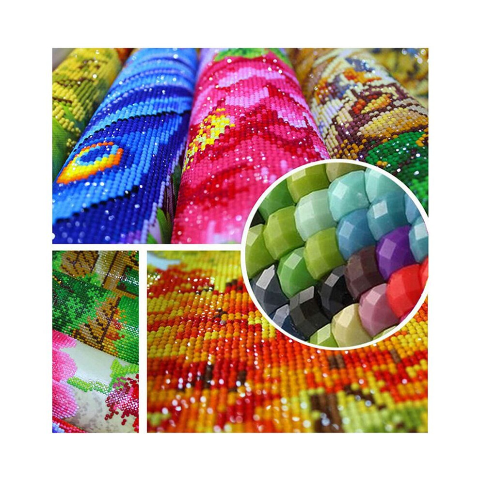 Typecat 2X Diy Diamond Painting Kits For Adults,Round Full Drill Crystal Rhinestone Embroidery Arts For Home
