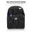 1St Mehrfachfach Geteilter Rucksack Organizer Einsatzbeutel (Schwarz) 6