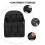 1St Mehrfachfach Geteilter Rucksack Organizer Einsatzbeutel (Schwarz) 9