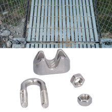 20 Stück M4 Edelstahl Drahtseilklemmen Hardware Befestigungsclip 4mm