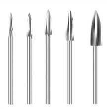 Juego de Brocas para Tallado de Madera HSS, Brocas para Grabado, Fresadora de Raíz, Fresa para Tallado Preciso, Carpintería, 5 Unidades