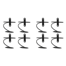 8X Wall Mounted Wine Racks,Red Wine Bottle Display Holder Metal Hanging Wine Rack Organizer for Beverages/Liquor Bottles