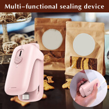 Mini Portable Vacuum Sealer, Battery-Operated Handheld Food Sealer for Snacks, 2.5x3.9in, Compatible with Standard Plastic Bags