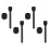 4X Stick Portatile HTX per Microfono Wireless Stick Portatile per  Mic/Moma/ Go/Relacart Microfono,A 1