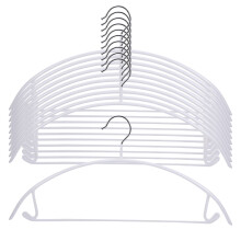 Multipurpose Wardrobe Hanger White PVC 10Pcs