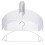 Multipurpose Wardrobe Hanger White PVC 10Pcs 1
