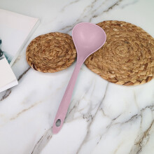 XiYing Wheat Straw Soup Ladle, Non-Stick, Heat-Resistant, Food-Grade Plastic, 9.2" Serving Spoon – 1-Piece