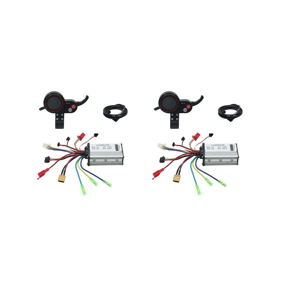 2X 36V 500W Controller+Mr-100 Lcd Display Dashboard Meter For M4 Electric Scooter Accessories 4711929151990