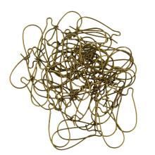 50pcs Kidney Ear Wire Hooks Earring Lever Back Jewelry Making - Bronze