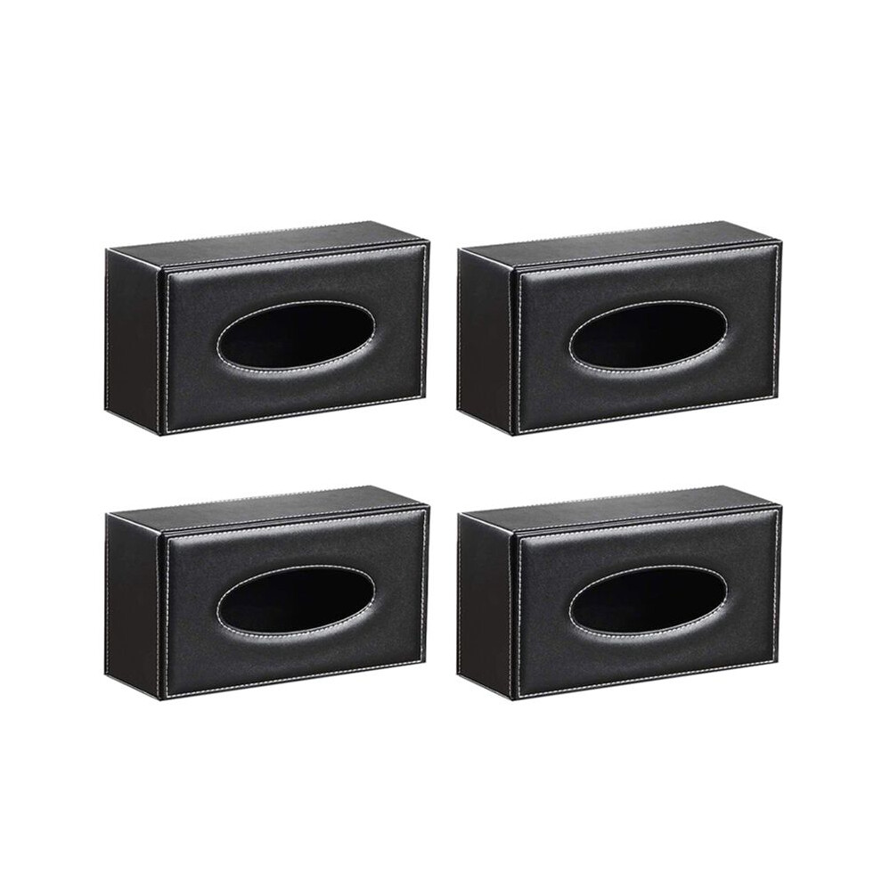 4X Leather Tissue Box Cover, Face Tissue Box, Modern Napkin Storage Box, Car Towel Box, Car Pu Leather Drawer 6034256533054