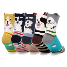 Women's Cotton Ankle Socks Food Cartoon Pattern 5 Pairs