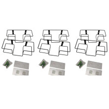 Glove Box Holder Wall Mounted Disposable Glove Dispenser, Metal Glove Rack for Rubber Glove Organizer Facial Tissue,6pcs