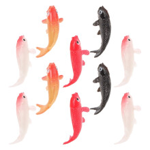 10 st dockhusmodell miniatyr fiskfigurer prydnadssaker djur