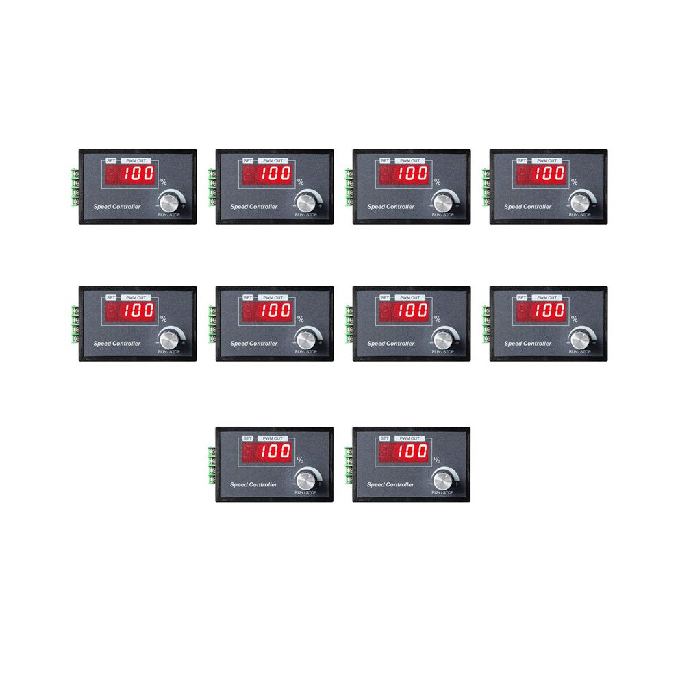 10X Pwm Motor Speed Controller 6-60V 30A With Digital Display & Robust Pcb - Perfect For Various Machines 6034173417734