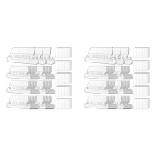 File Folder Tabs, 200 Sets Hanging File Folder Labels 2Inch Plastic Tabs and Inserts for Hanging File Folders