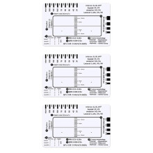 3X EKG 7-Stegslinjal, EKG 7-Stegslinjal för EKG/EKG-Tolkning, Snabb och Snabb Hjärtanalys och Mätverktyg