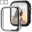 Θήκη XiHAMA2-Pack + σκληρυμένο γυαλί για Apple Watch Series 9/8/7 41mm, λεπτό κάλυμμα προφυλακτήρα 1