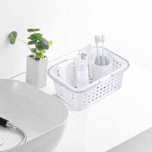 Basket Plastic Basket New Bathroom Cosmetics Storage Basket Japanese Handheld Portable Shopping Basket Collapsible Laundry Baskets