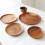Acacia Wood Round Plate Set 12 inch 1