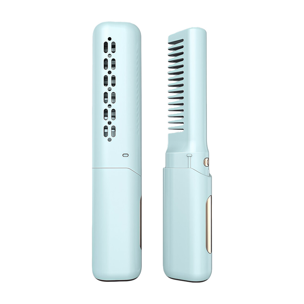 Blue Wireless Hair Straightener And Curler Styler For-Sky