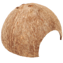 Casa rifugio in cocco, conchiglie per paguri, accessori per terrario per tarantole, nascondiglio per serpenti, grande rifugio per rettili domestici