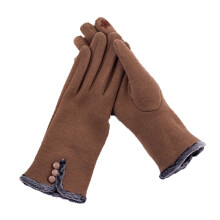 Three-Open Winter Gloves - Women's Velvet Thermal Design for Cycling & Touchscreen Use