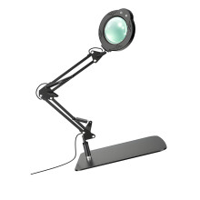 Lampe loupe flexible avec base en fer ferme, excellente pour les