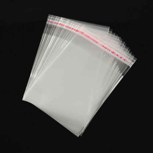 1000pc Bags Rectangle Clear 10x7cm Unilateral Thickness: 0.035mm