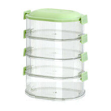 XiYing Stackable Spice Storage Containers with Strong Sealing, Kitchen Pantry Organizer for Seasonings, Onions, Ginger, Garlic, Set Of 1