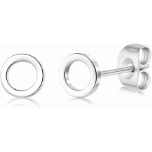 5MM Triangle/Lightning/Cross/Hollow Circle Studs, Hypoallergenic Flat Back Earrings for Women