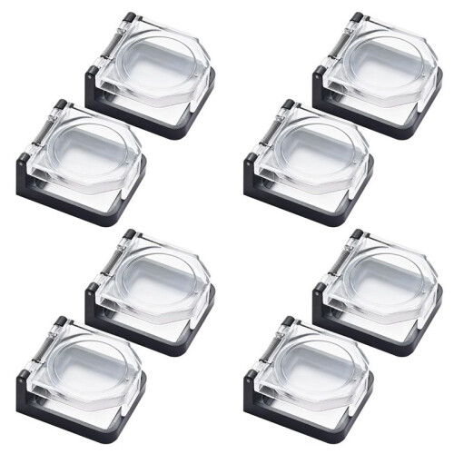 8X Power Push Button  Cover,Waterproof and Collision Resistant,for 25mm Mounting Hole A